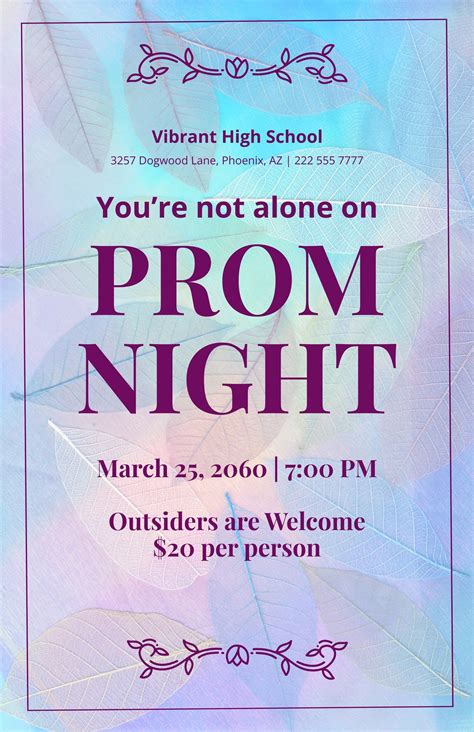 banner prom|prom poster template free.